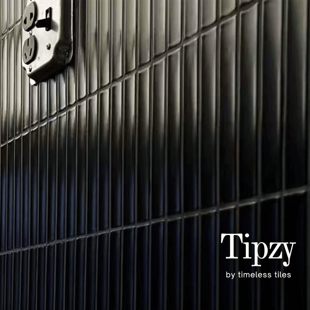 โมเสค TIMELESS TILES รุ่น TIPZY 27.5X29.6 ซม. สีดำ ผิวด้าน กระเบื้องผนัง